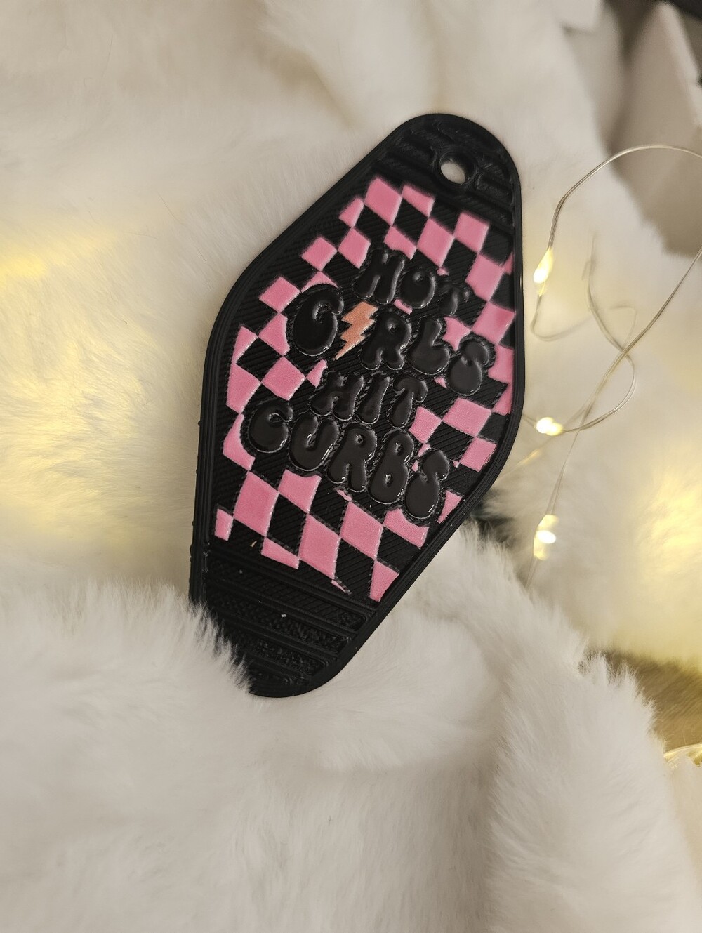 #9 3d Printed Backs Hot Girls Hit Curbs Novelty Keychain